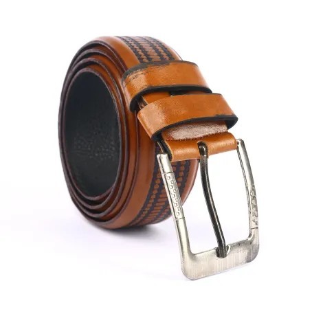 Chocolate Color High quality Artificial Leather Belt For Man